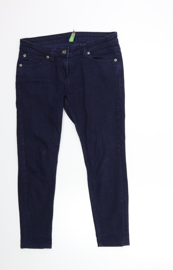 Denim & Co. Womens Blue Denim Skinny Jeans Size 12 L26 in