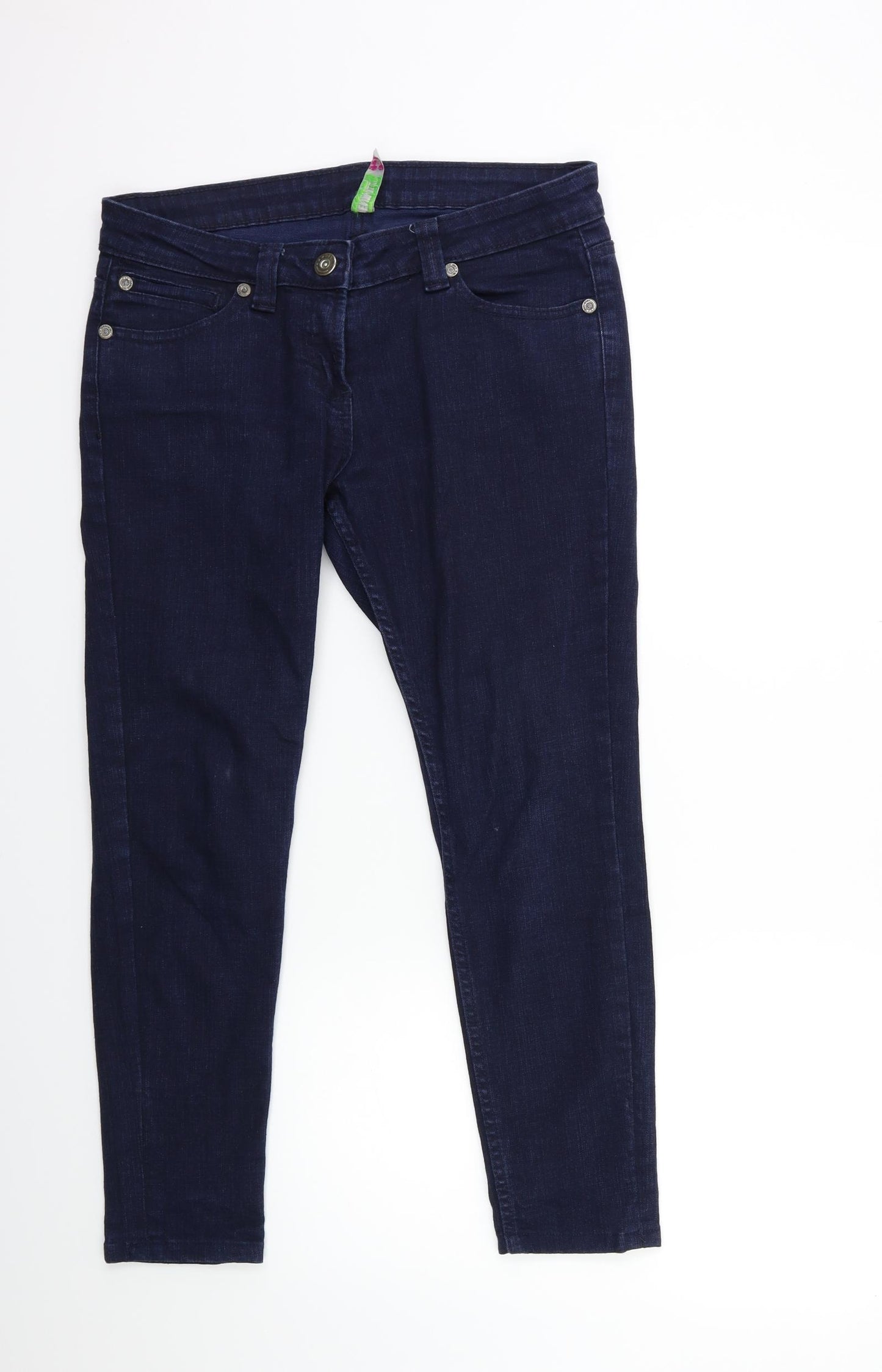 Denim & Co. Womens Blue  Denim Skinny Jeans Size 12 L26 in