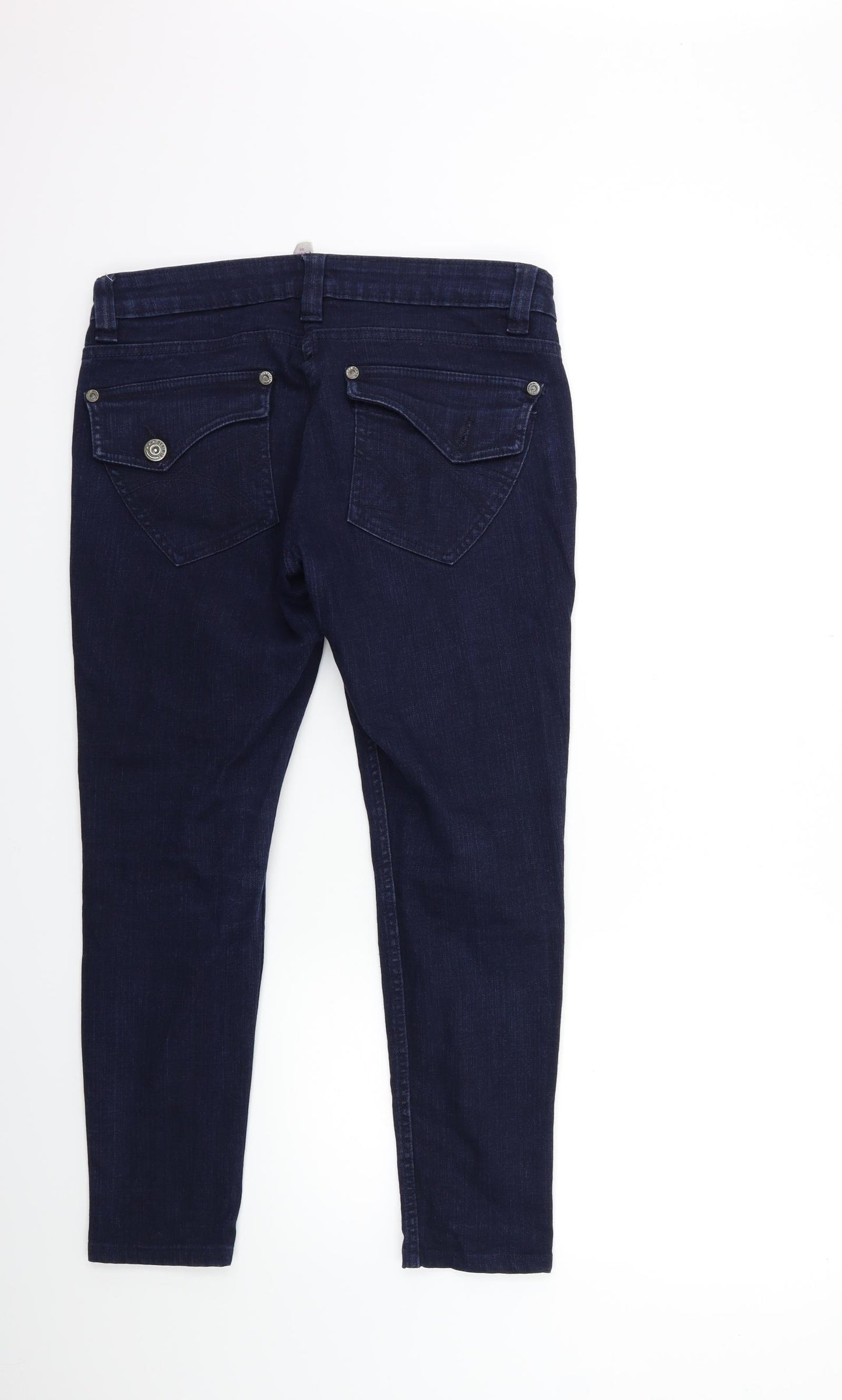 Denim & Co. Womens Blue  Denim Skinny Jeans Size 12 L26 in