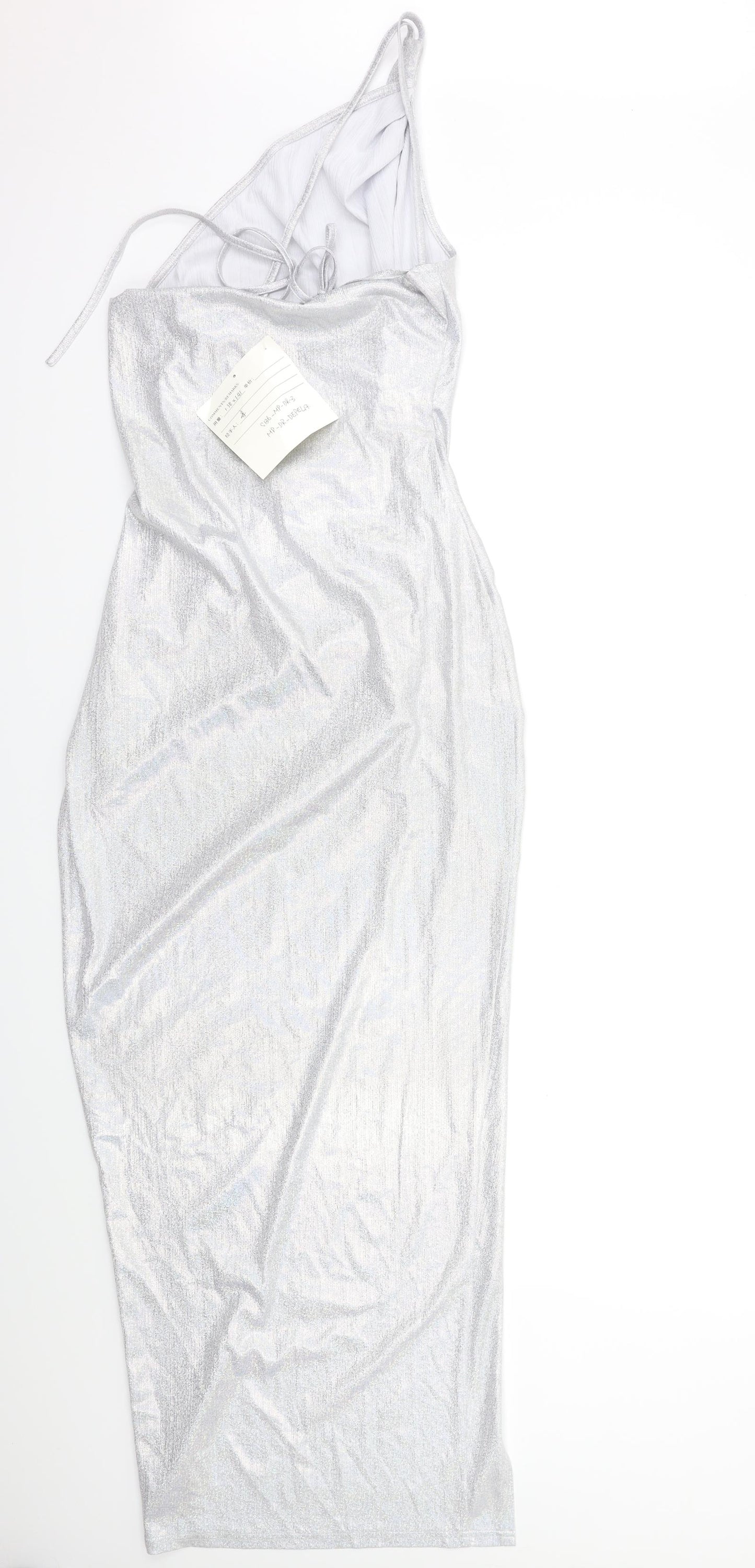 Preworn Womens Silver   Bodycon  Size 8