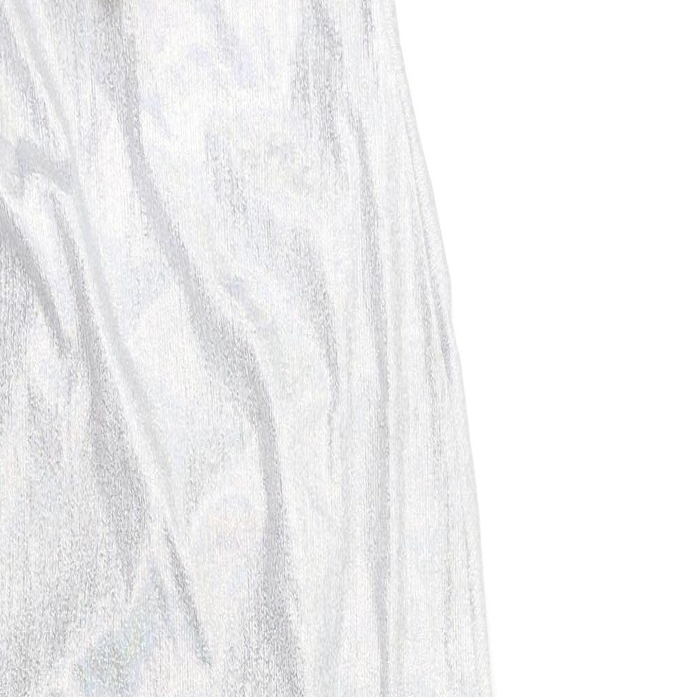 Preworn Womens Silver   Bodycon  Size 8