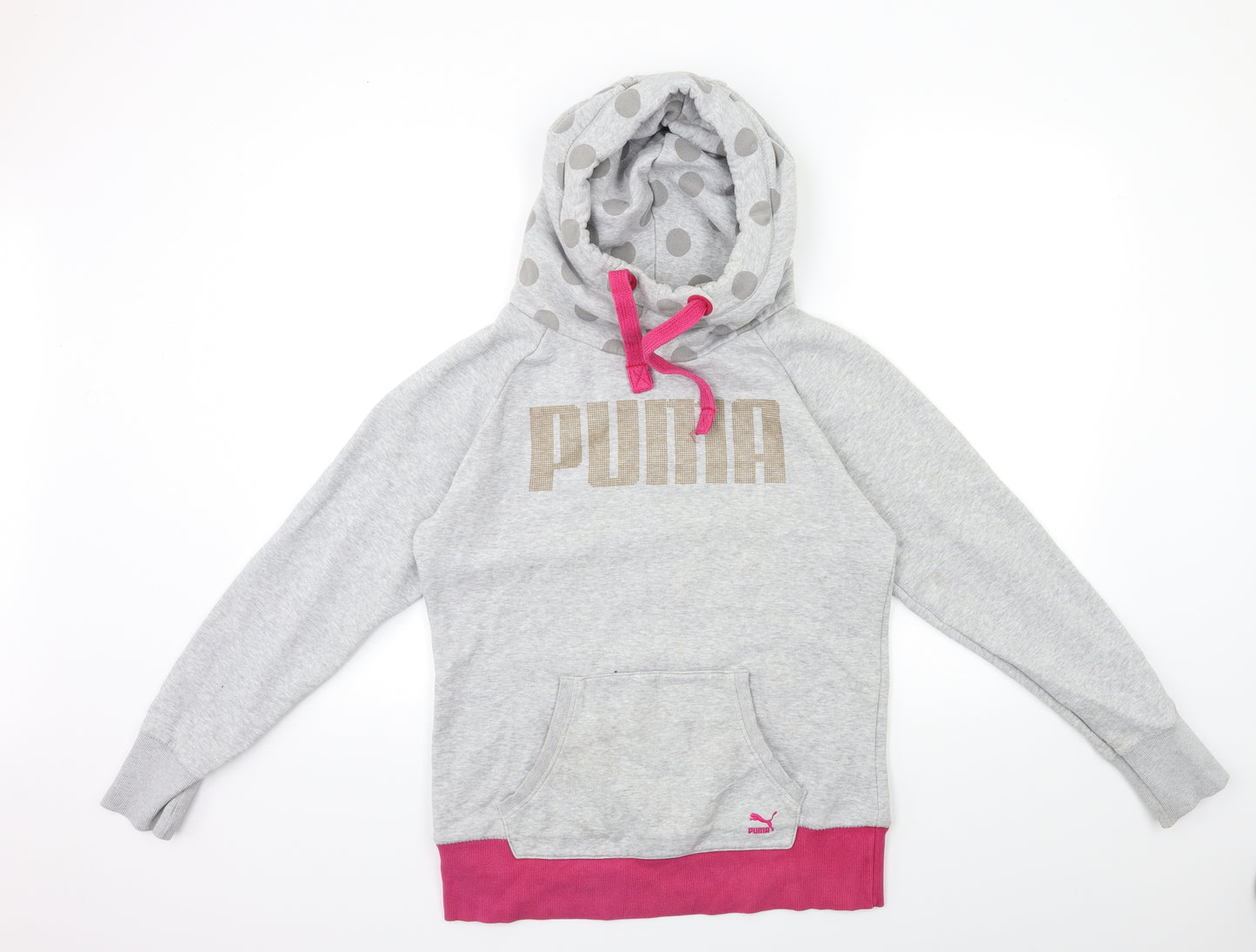 PUMA Womens Grey   Pullover Hoodie Size 12