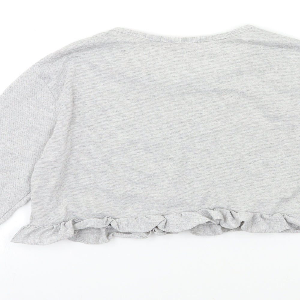 Misspap Womens Grey   Top Pyjama Top Size 8