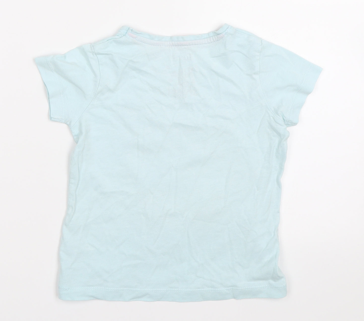 TU Girls Blue Solid  Top Pyjama Top Size 2-3 Years