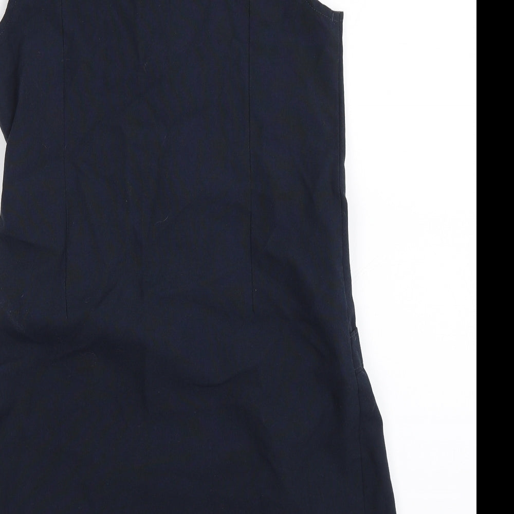 Marks and Spencer Girls Blue   Pinafore/Dungaree Dress  Size 9-10 Years  - school dress