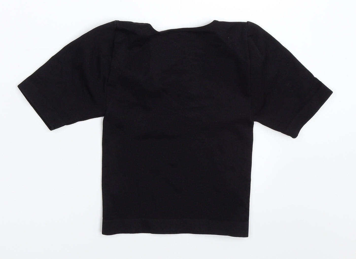 Primark Womens Black   Cropped T-Shirt Size 2XS