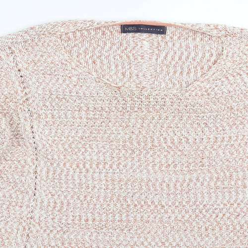 Marks and Spencer Womens Orange   Pullover Jumper Size 16