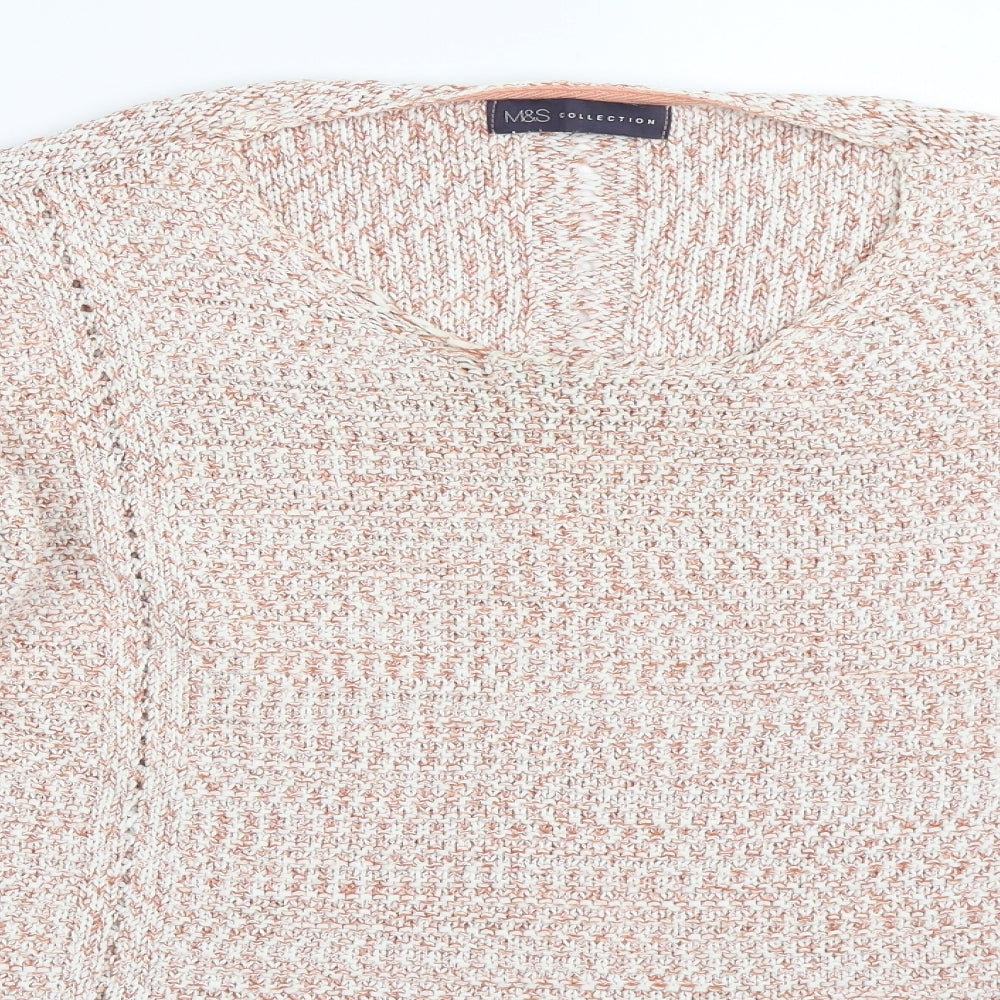 Marks and Spencer Womens Orange   Pullover Jumper Size 16