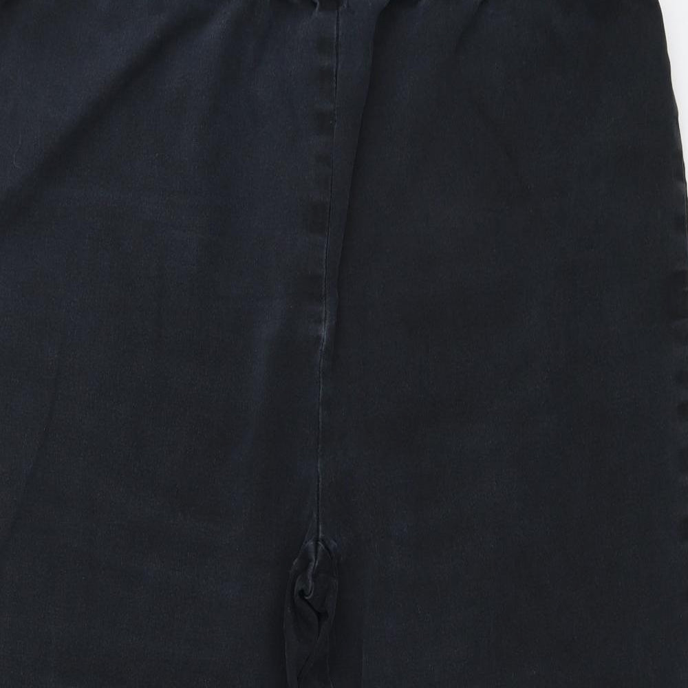Union Blues Womens Black  Denim Cropped Jeans Size 20 L20 in