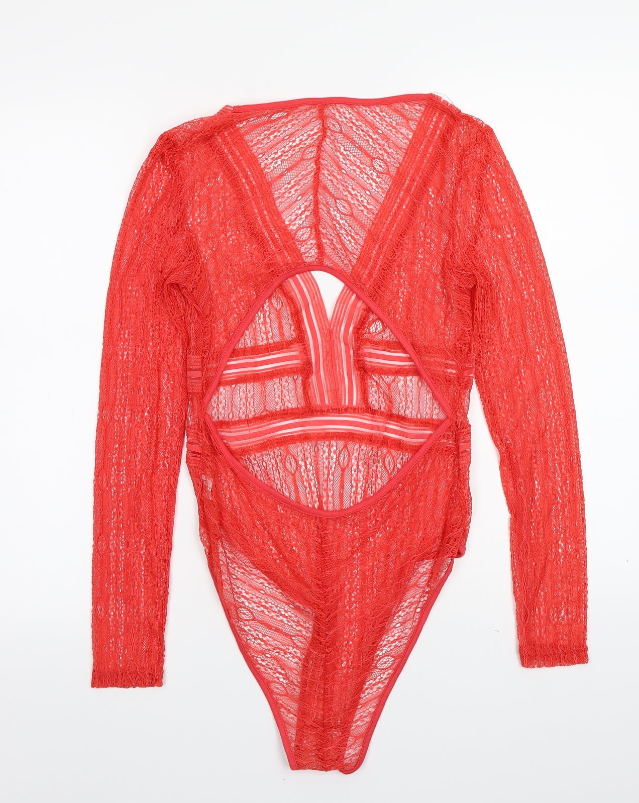 Preworn Womens Orange   Bodysuit One-Piece Size L