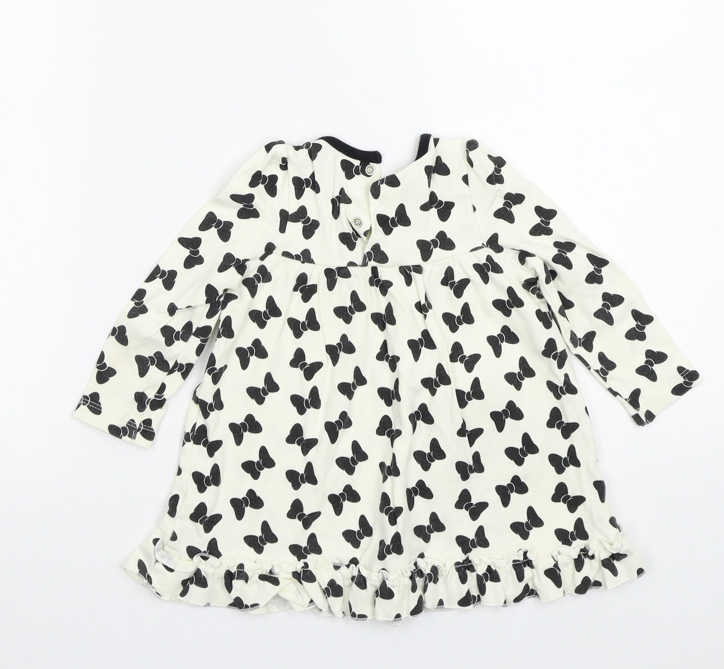 Disney Girls White   Basic T-Shirt Size 18-24 Months