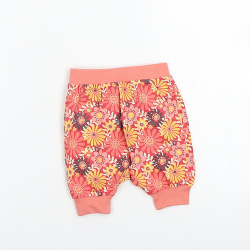 F&F Girls Pink Floral  Capri Trousers Size Newborn