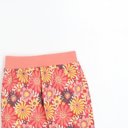 F&F Girls Pink Floral  Capri Trousers Size Newborn