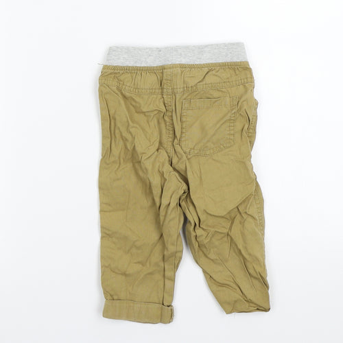 NEXT Girls Beige   Cargo Trousers Size 9-12 Months