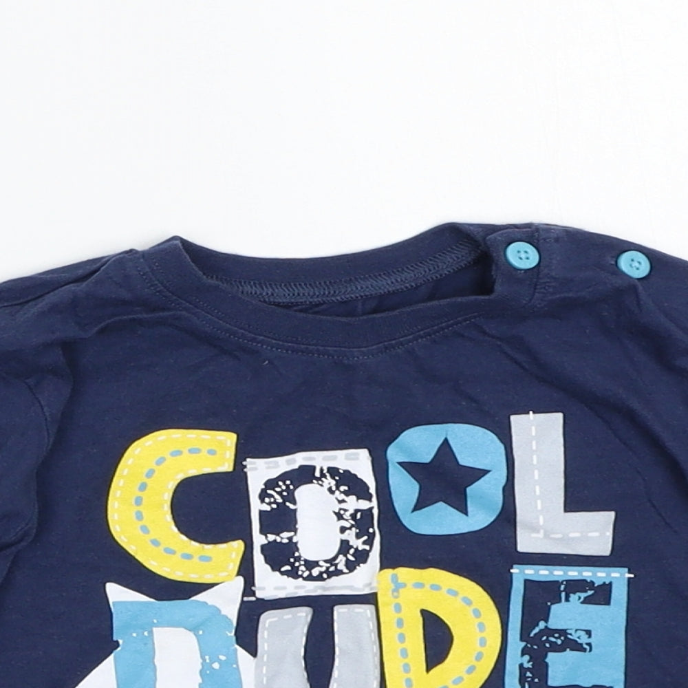 F&F Boys Blue   Basic T-Shirt Size 9-12 Months