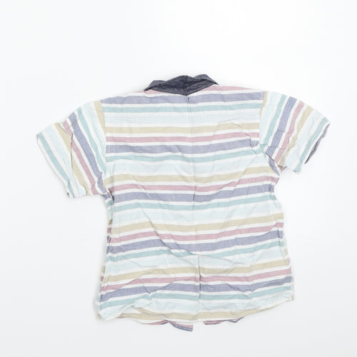 Westcoast cool Boys White Striped  Basic Button-Up Size 3-4 Years