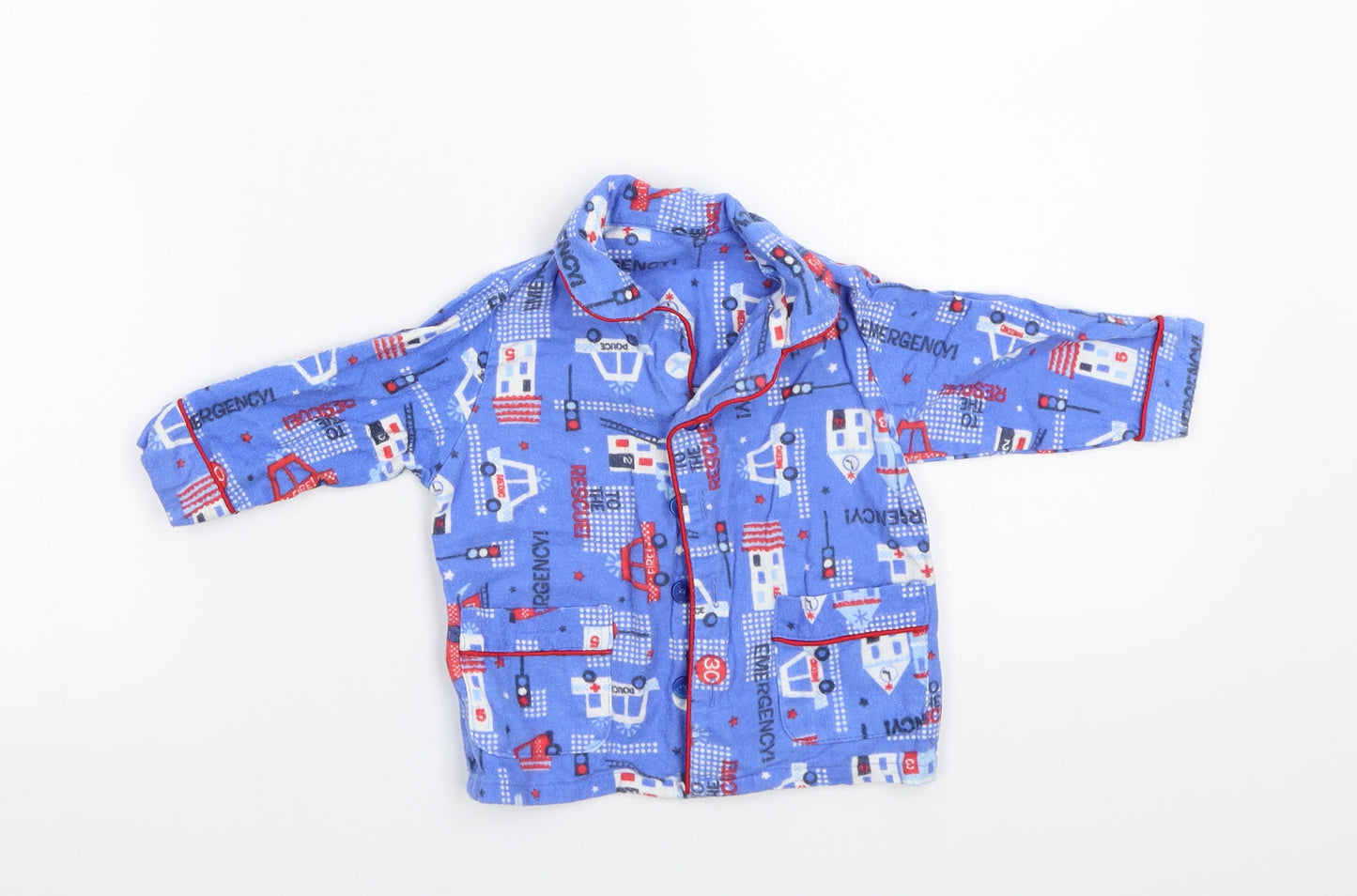 Early days  Girls Blue   Basic Button-Up Size 6-9 Months