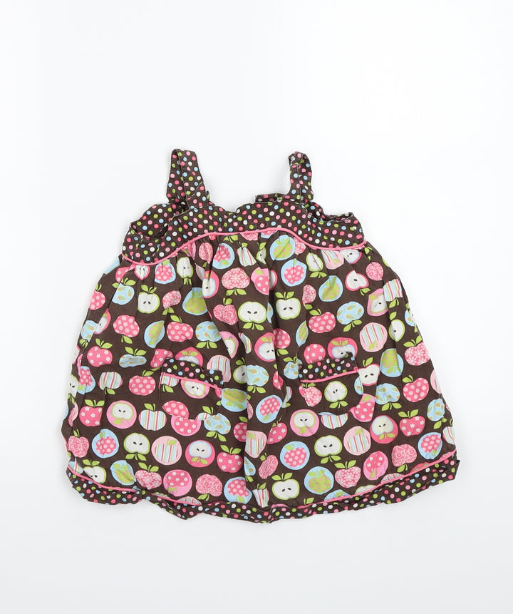 Preworn Girls Brown A-Line Size 24 Months