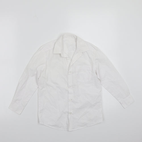 George Boys White   Basic Button-Up Size 4-5 Years