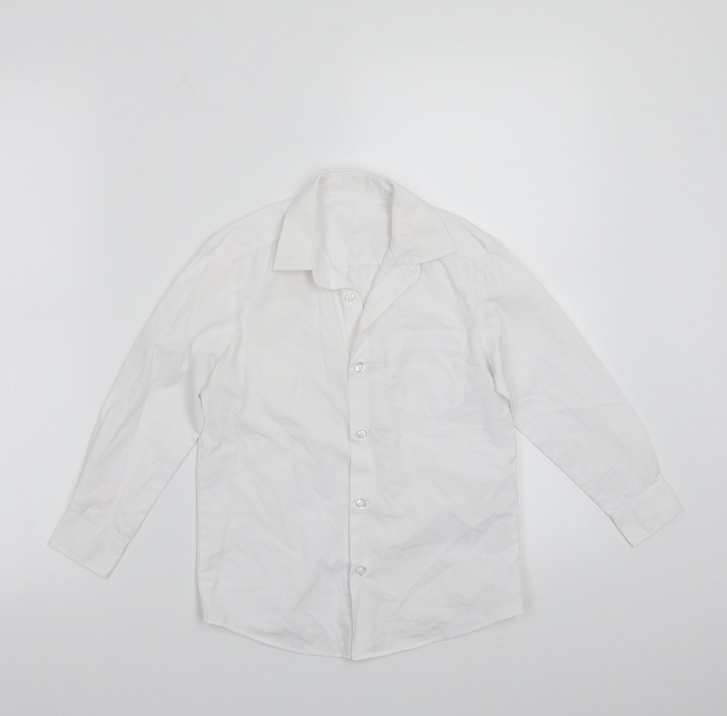 George Boys White   Basic Button-Up Size 4-5 Years