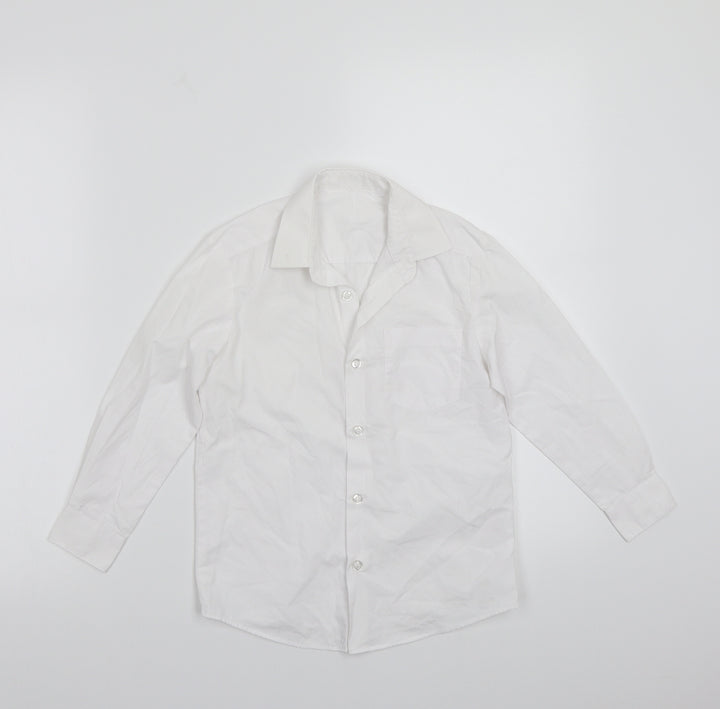 George Boys White   Basic Button-Up Size 4-5 Years