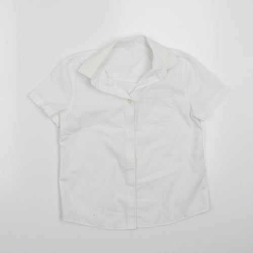 F&F Girls White   Basic Button-Up Size 9-10 Years