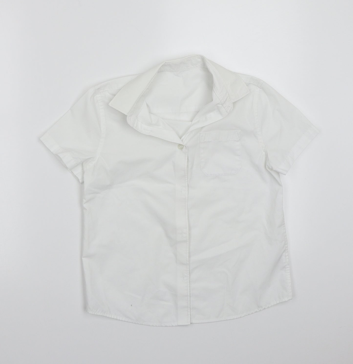F&F Girls White   Basic Button-Up Size 9-10 Years