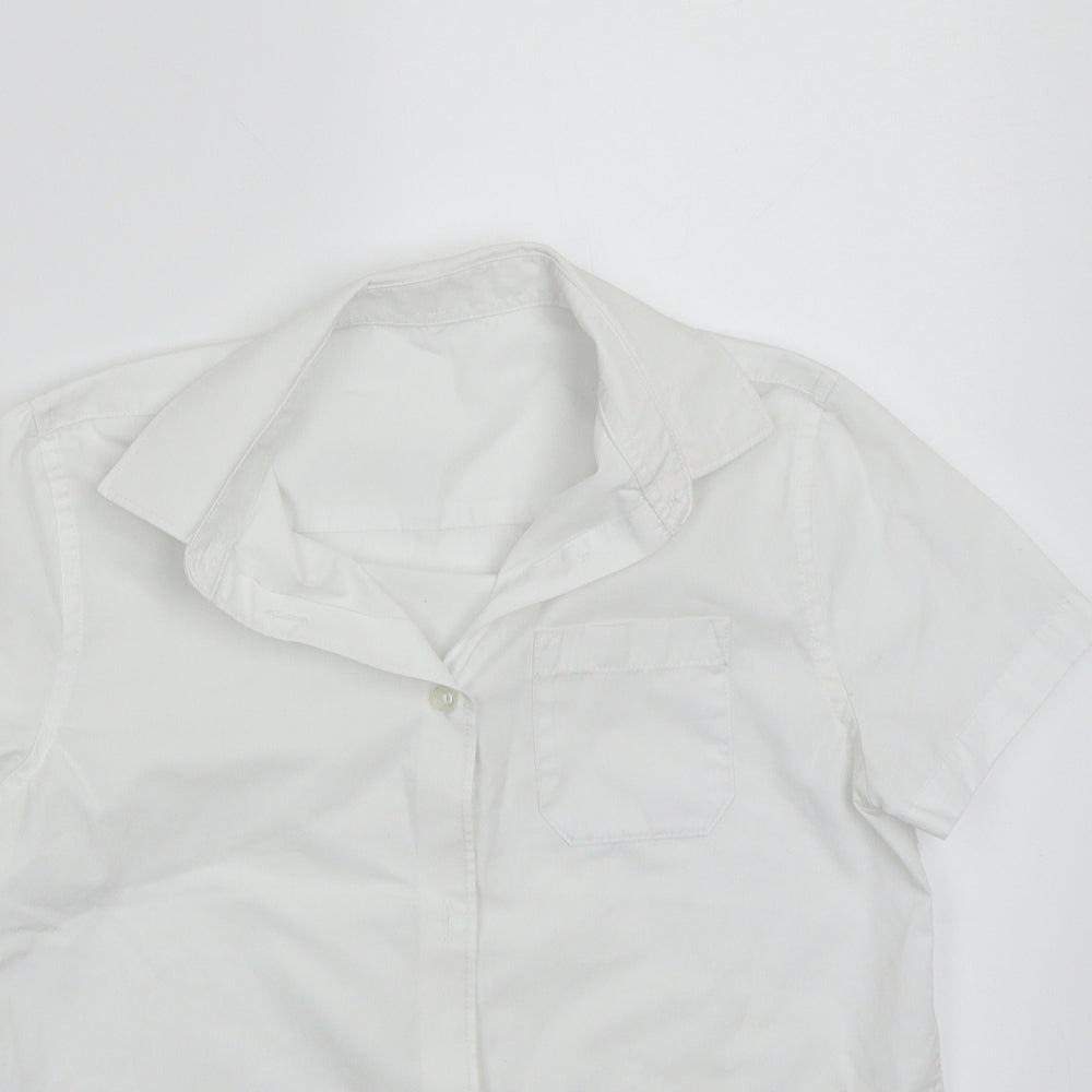 F&F Girls White   Basic Button-Up Size 9-10 Years