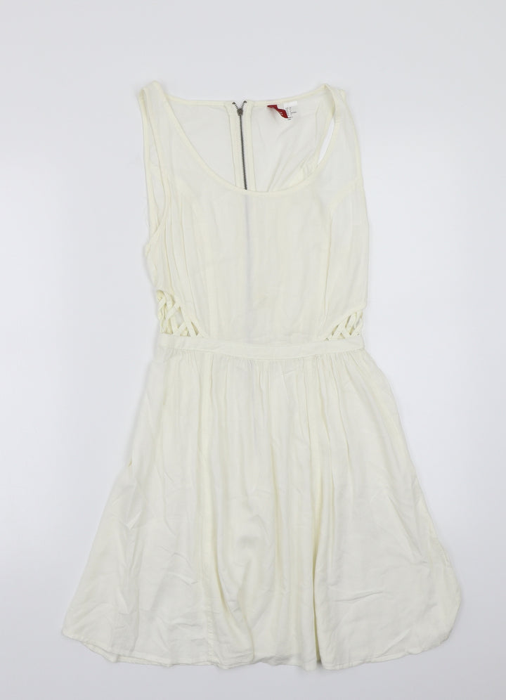 H&M Womens White A-Line Size 4