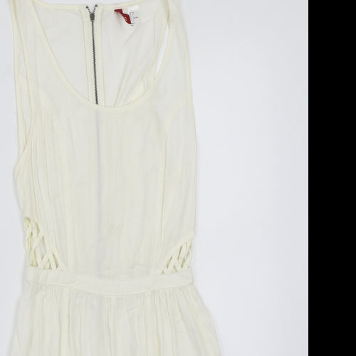H&M Womens White   A-Line  Size 4