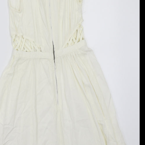 H&M Womens White   A-Line  Size 4