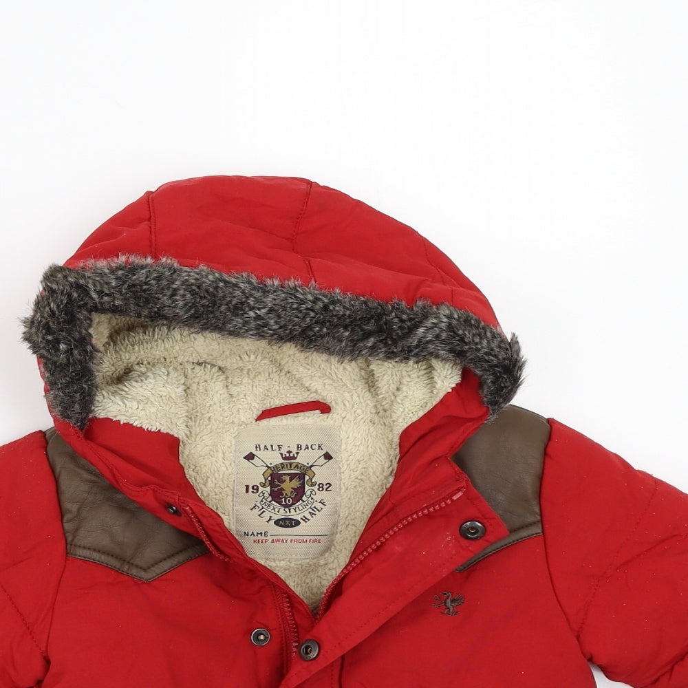 NEXT Boys Red   Jacket Coat Size 2 Years