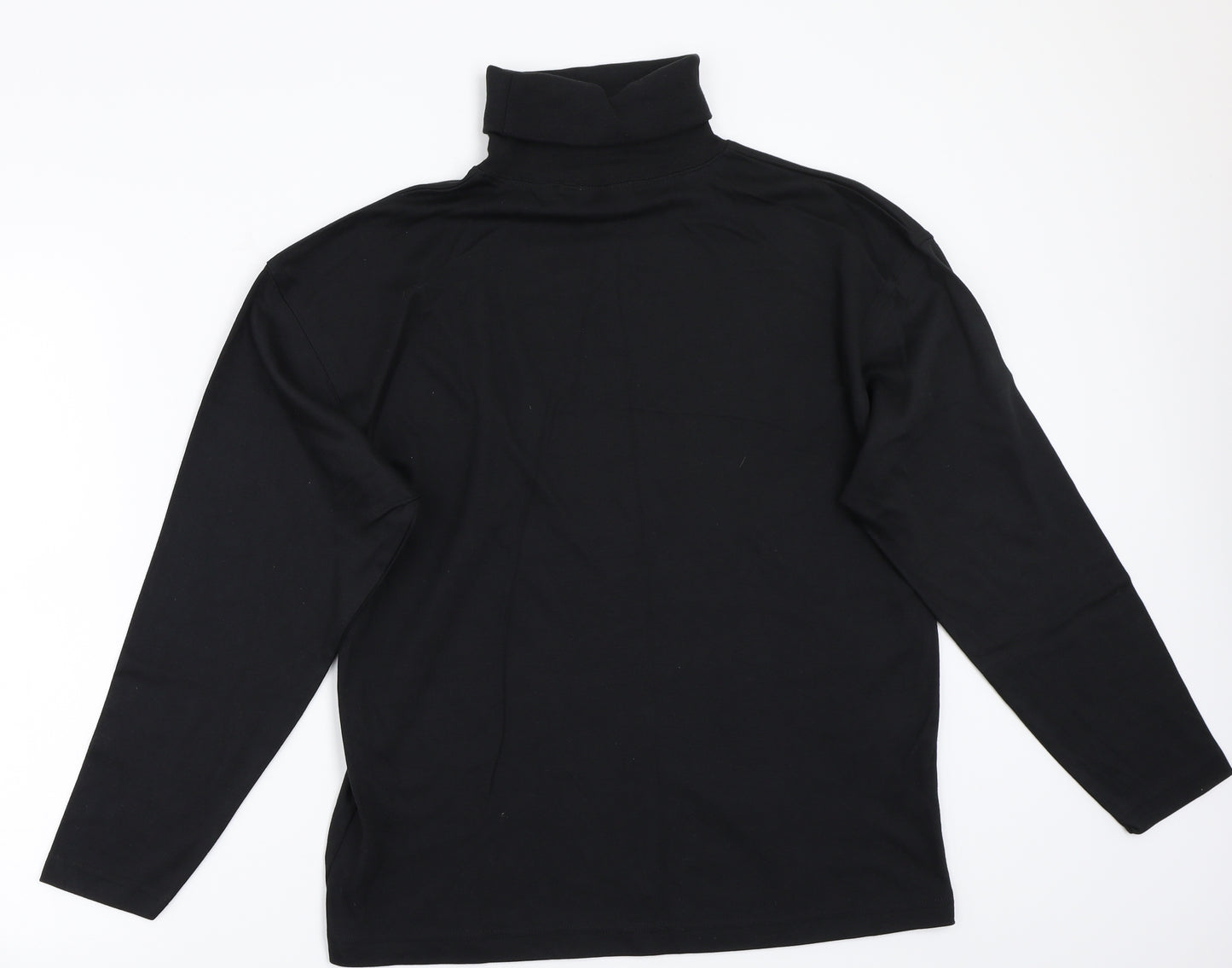 Janique Womens Black   Basic T-Shirt Size 14