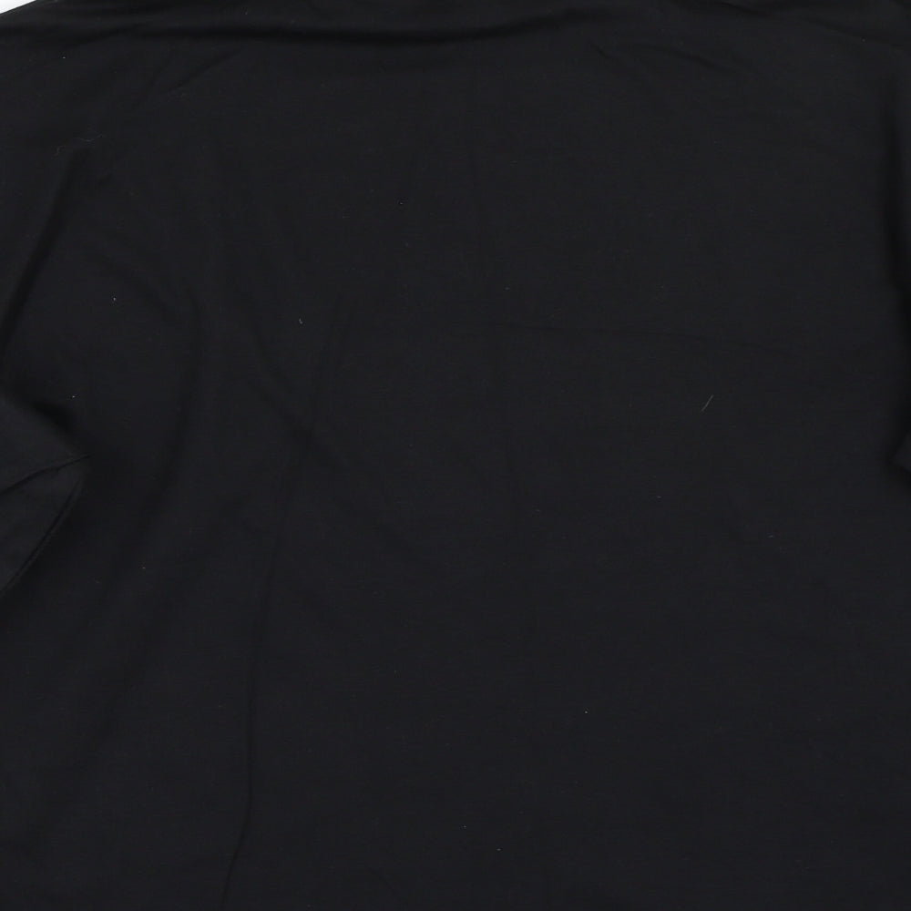 Janique Womens Black   Basic T-Shirt Size 14
