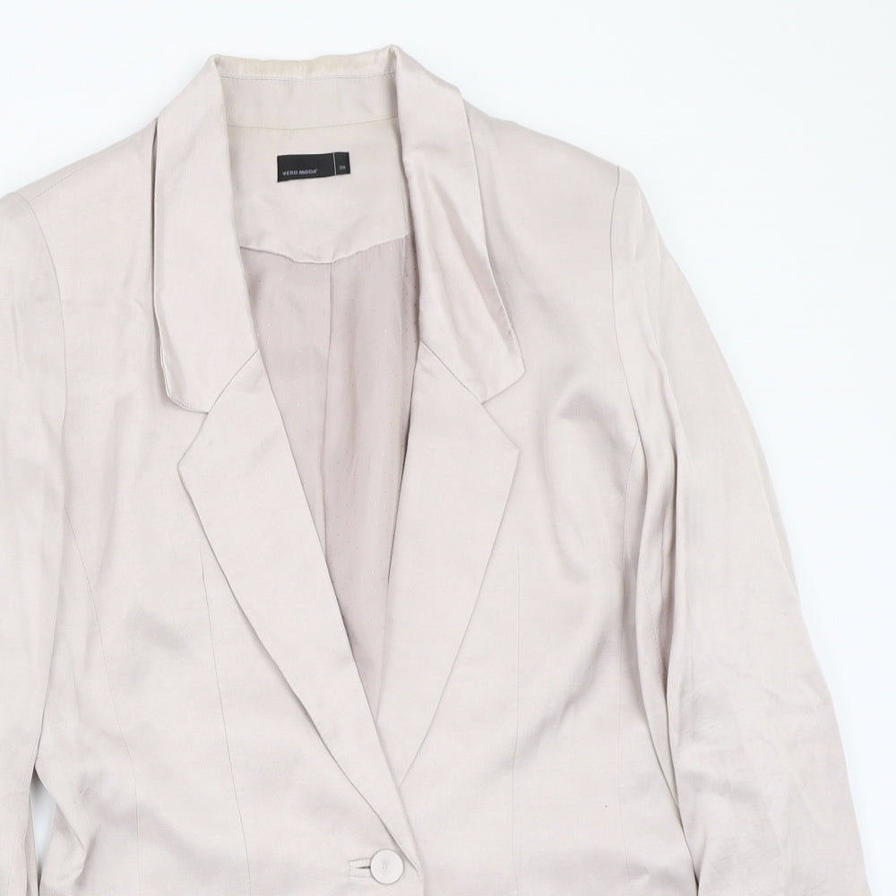 VERO MODA Womens Purple   Jacket Suit Jacket Size 10