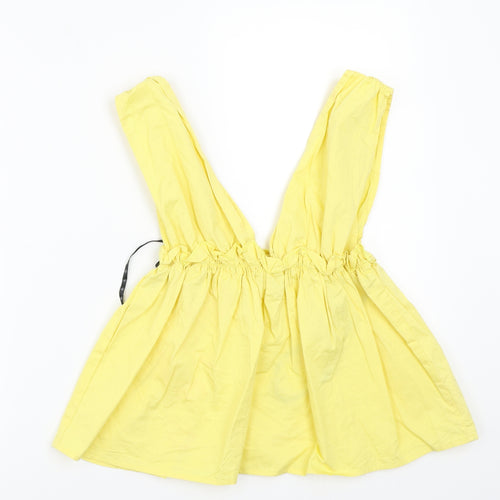 Missguided Womens Yellow   Basic Blouse Size 6