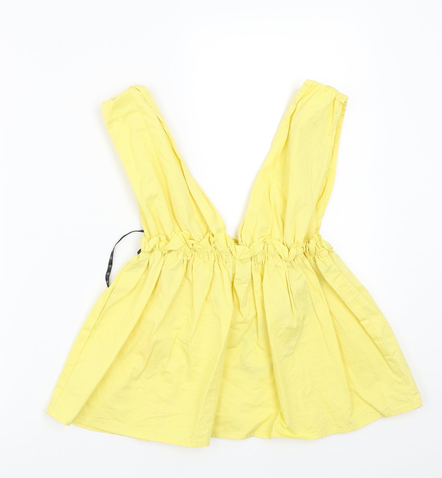 Missguided Womens Yellow   Basic Blouse Size 6