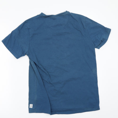 Piere cardin Boys Blue  Rayon Basic T-Shirt Size M