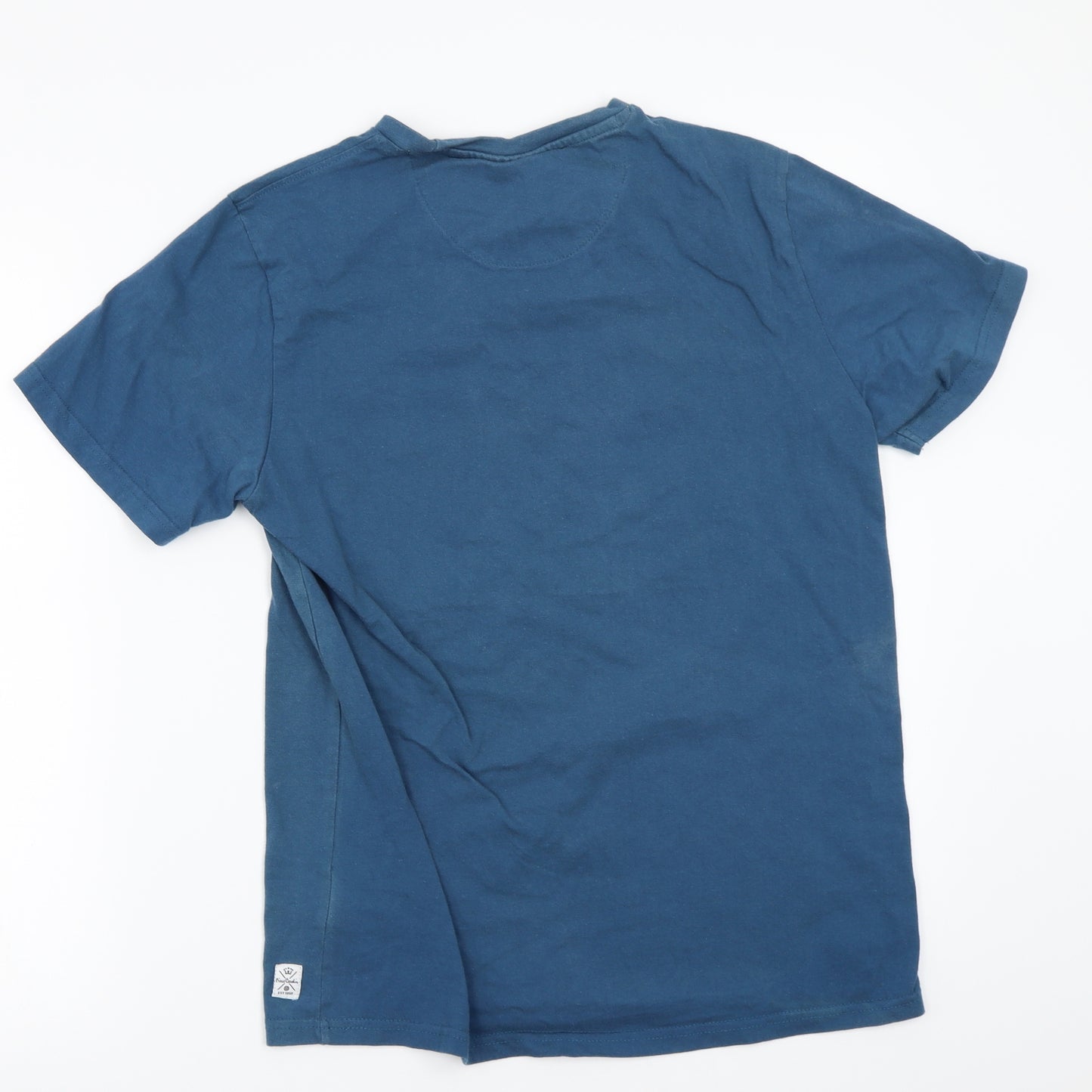 Piere cardin Boys Blue  Rayon Basic T-Shirt Size M