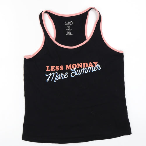 Sappy  Womens Black   Basic Tank Size S