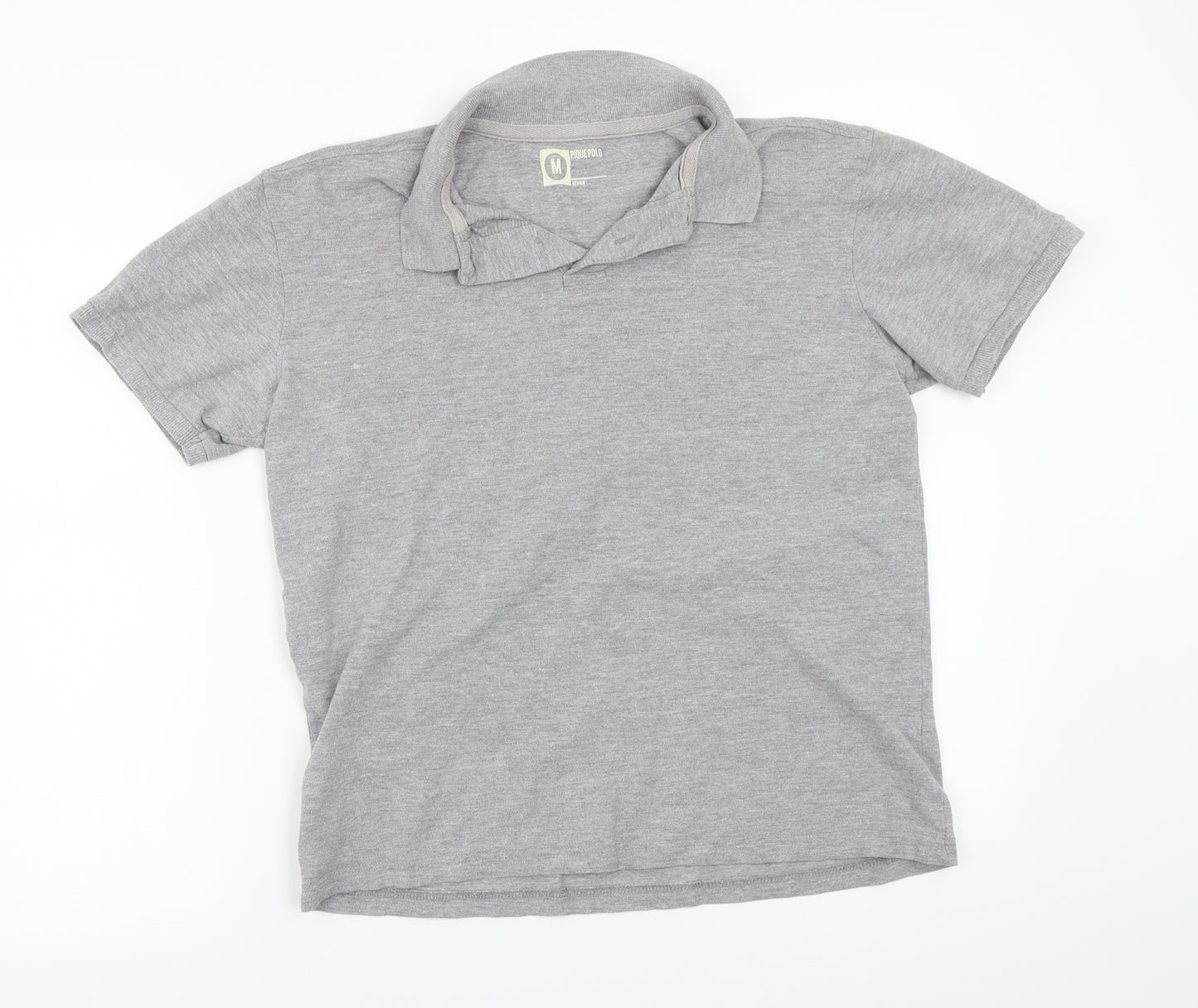 Piquepolo Boys Grey  Rayon Basic Polo Size M