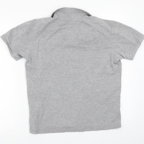 Piquepolo Boys Grey  Rayon Basic Polo Size M