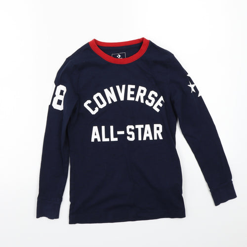 Converse Girls Blue   Basic T-Shirt Size 9-10 Years