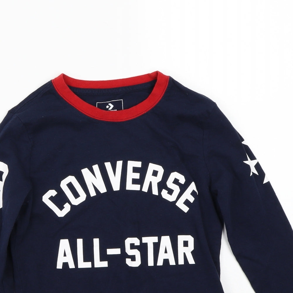 Converse Girls Blue   Basic T-Shirt Size 9-10 Years