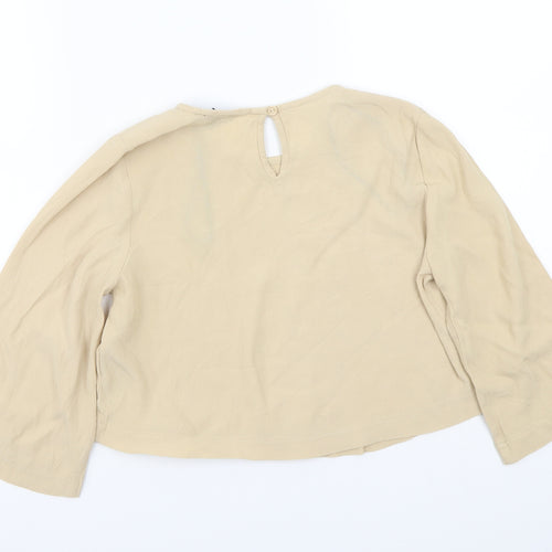 FOREVER 21 Womens Beige   Basic Blouse Size S