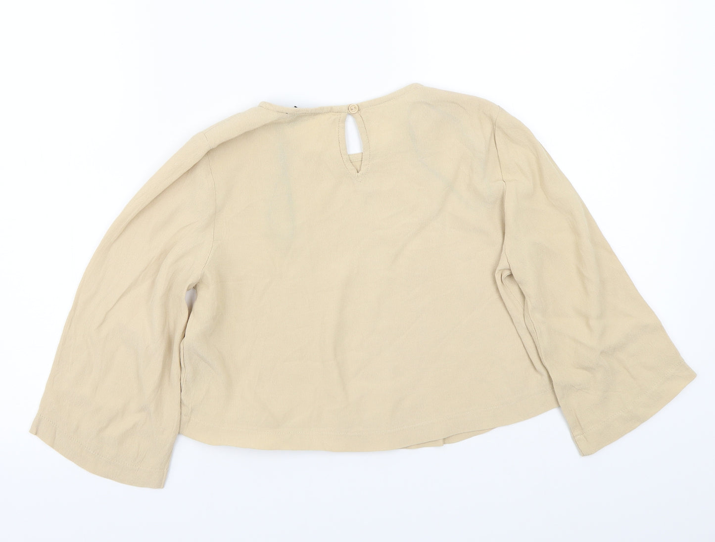 FOREVER 21 Womens Beige   Basic Blouse Size S