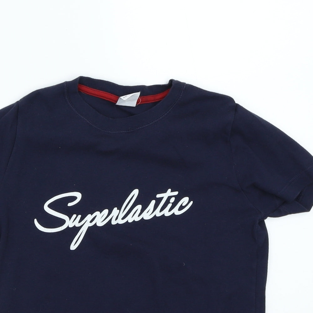 Petit Bateau Girls Blue   Basic T-Shirt Size 8 Years