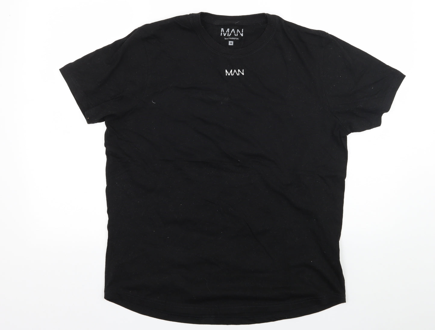 Boohoo Mens Black  Jersey  T-Shirt Size M