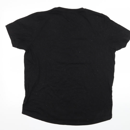Boohoo Mens Black  Jersey  T-Shirt Size M
