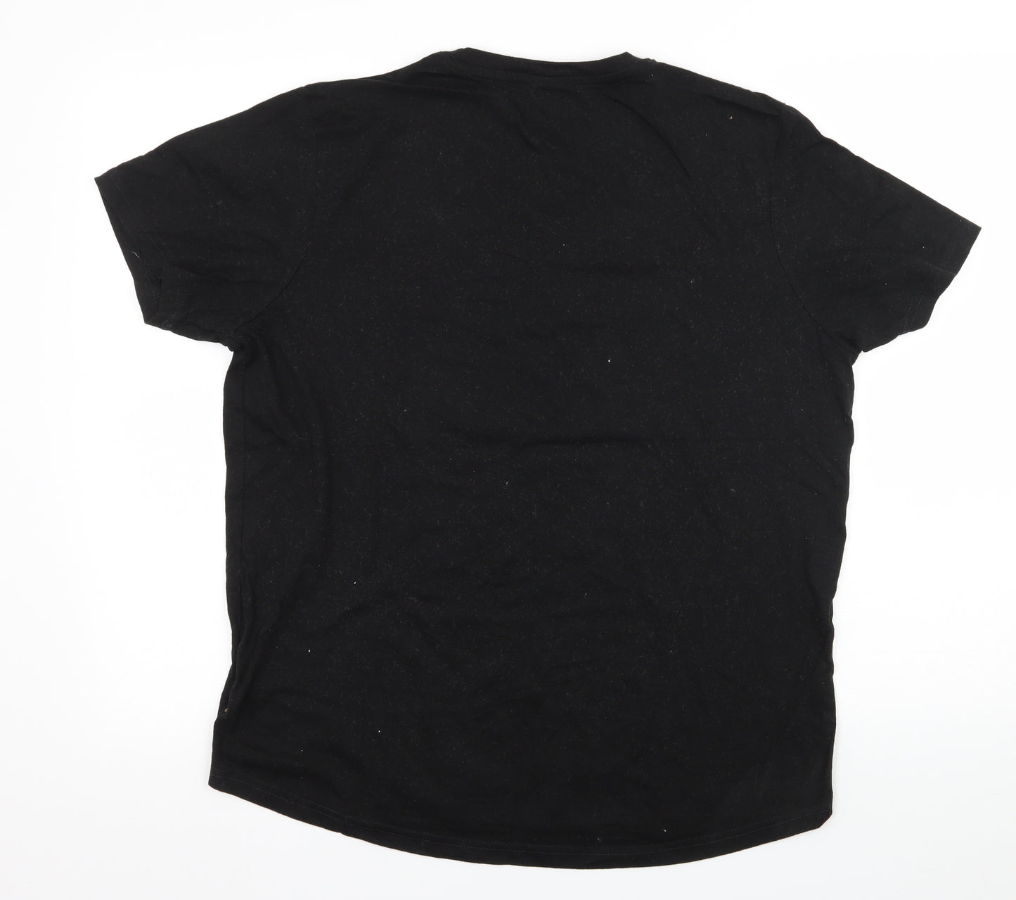 Boohoo Mens Black  Jersey  T-Shirt Size M